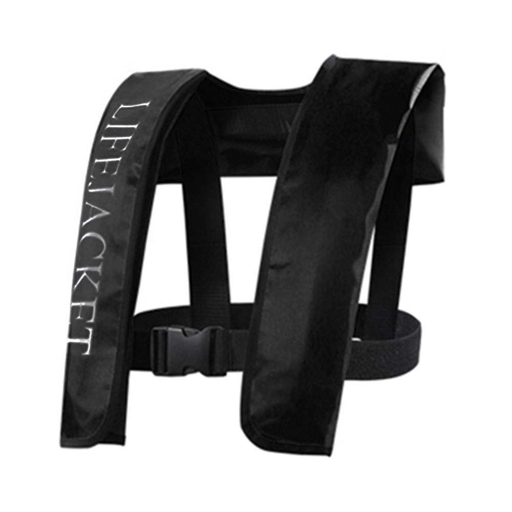 

Ручной надувной спасательный жилет, профессиональный жилет для плавания и рыбалки для взрослых, купальный костюм, водные виды спорта, плавание, выживание чёрный