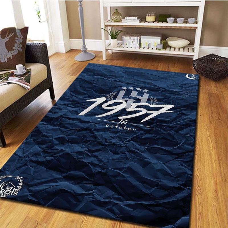 Tappeto Al-Hilal Saudi FC per Soggiorno Camera da Letto Casa Decorazione Divano, Tappetino Antiscivolo per Giochi Bambini