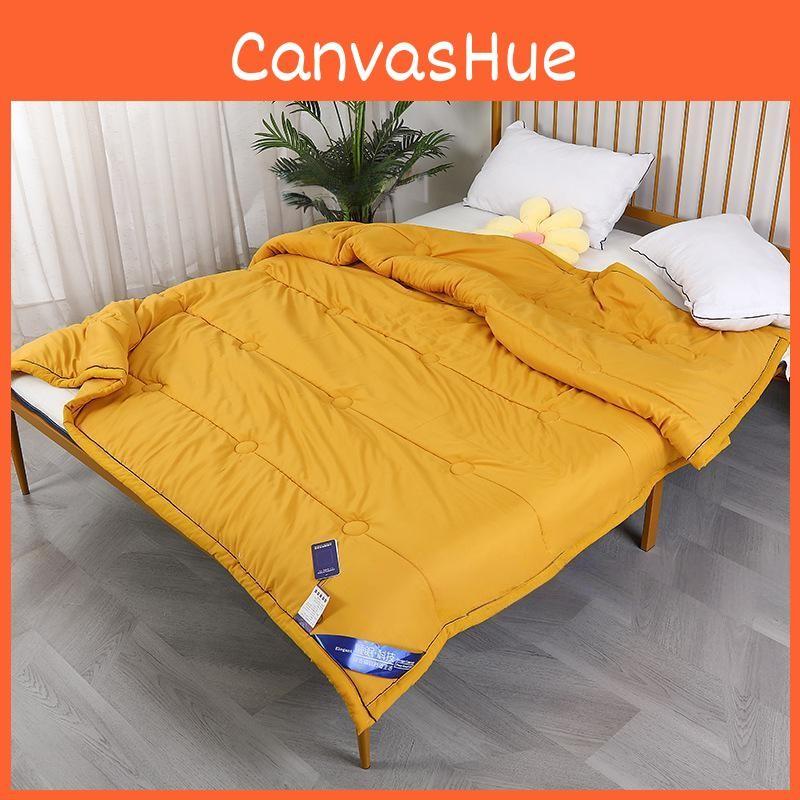 Color Solid Cotton Lightweight Duvet Quilt With Polyester Fill For Comfort Sleep