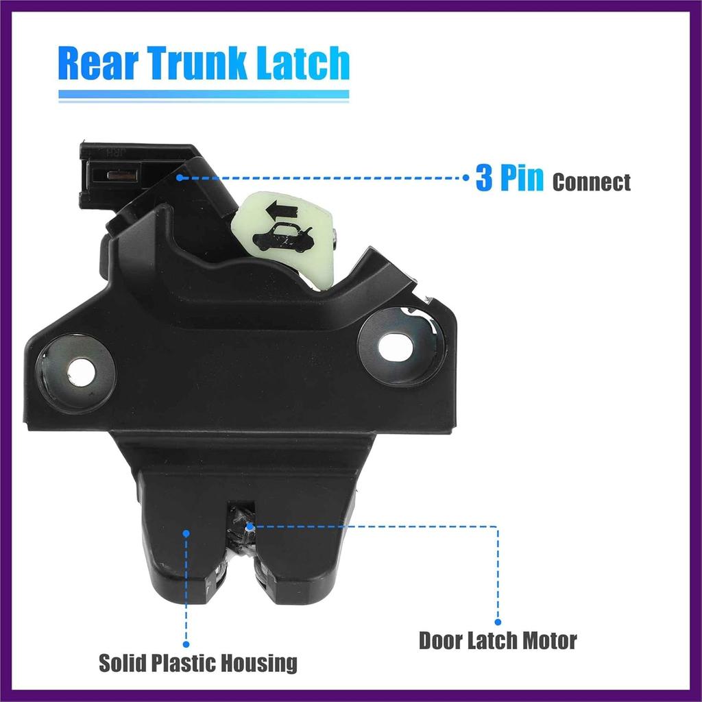 Trunk Latch Lock Actuator 64600-02031 for Toyota Camry 2012-2017 Engine Tailgate Door Latch Lock Actuator Motor Premium Fit Design