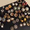 Retro Fashion Oil-dripping Earrings Niche Temperament Medieval Style Earrings Personality High-end Pearl Earrings