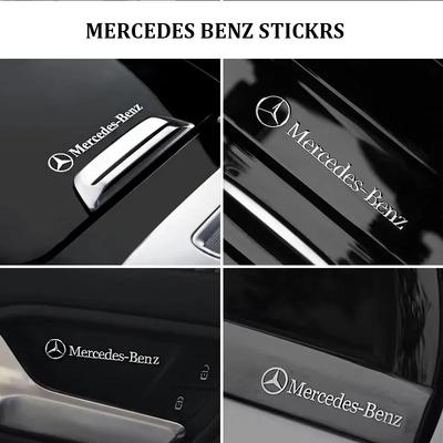 3D Metal Emblem Auto Decor Decals Car Window Wiper Stickers For Mercedes Benz AMG W212 W204 W211W168 W213 W205 W210 W124