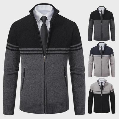 Herbst/Winter Herren Strickjacke - Koreanischer Stil Mode Baseball Kragen Pullover