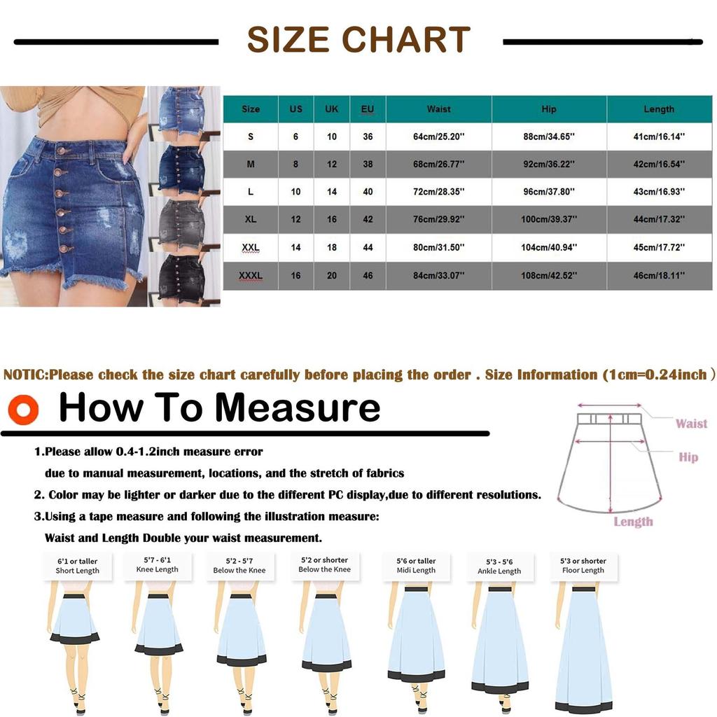 Women's Casual Temperament Buttons Open Hip Half Pocket Skirt Denim Short Skirt