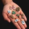 Ceramic Crab, Lobster & Four-Leaf Clover Floral Copper-Plated DIY Jewelry Parts