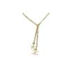 Double C Star Double C Rhinestone Necklace Women's Gold