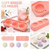 3 Cavity Round Ball Ice Cube Mold Food Grade Silicone Mold Easy To Release Household Ice Cube Tray Mold for DIY Ice Making