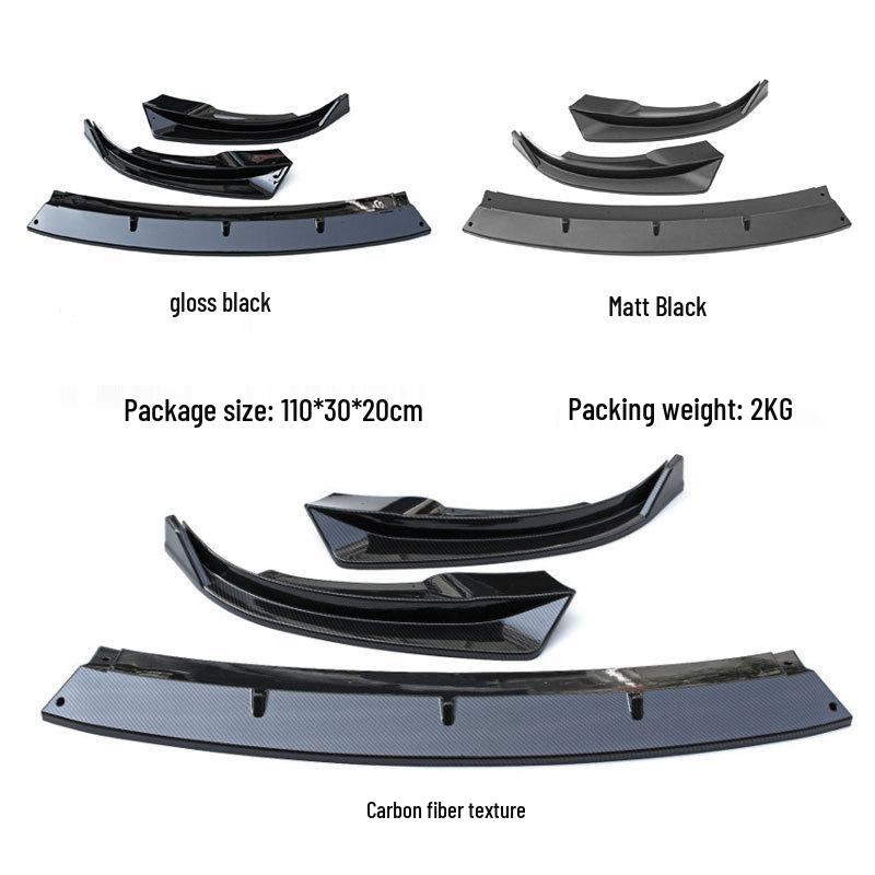 Tesla Model Y Front Lip Splitter 2019-2024: Three-Stage Modified Body Kit