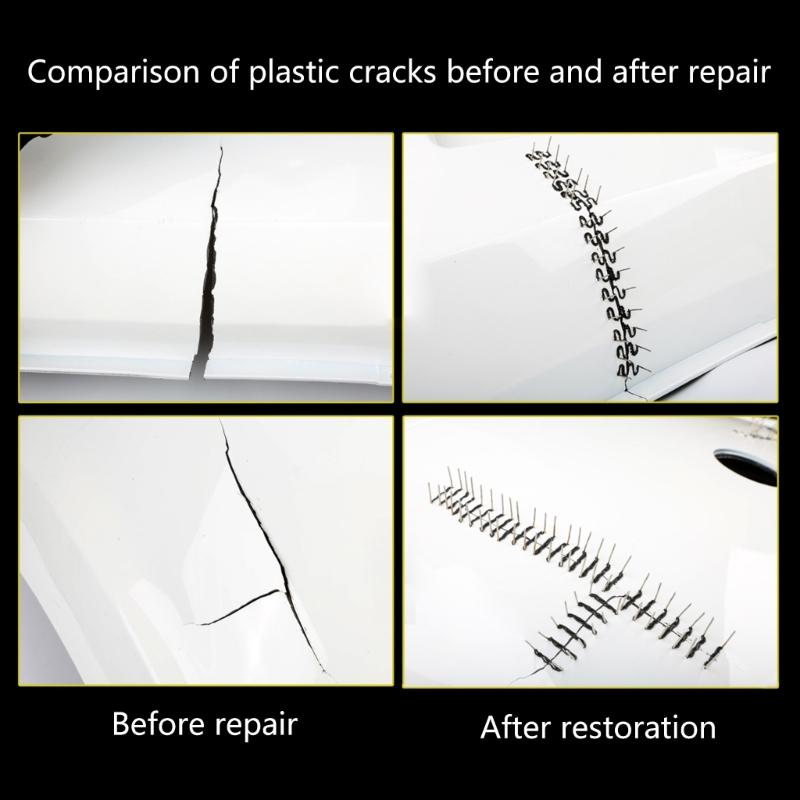 Plastic Repair Kit Welding Machine 70W Plastic Welder Hot Stapler for Most Plastic Repair Soldering Kit with Hot Staple