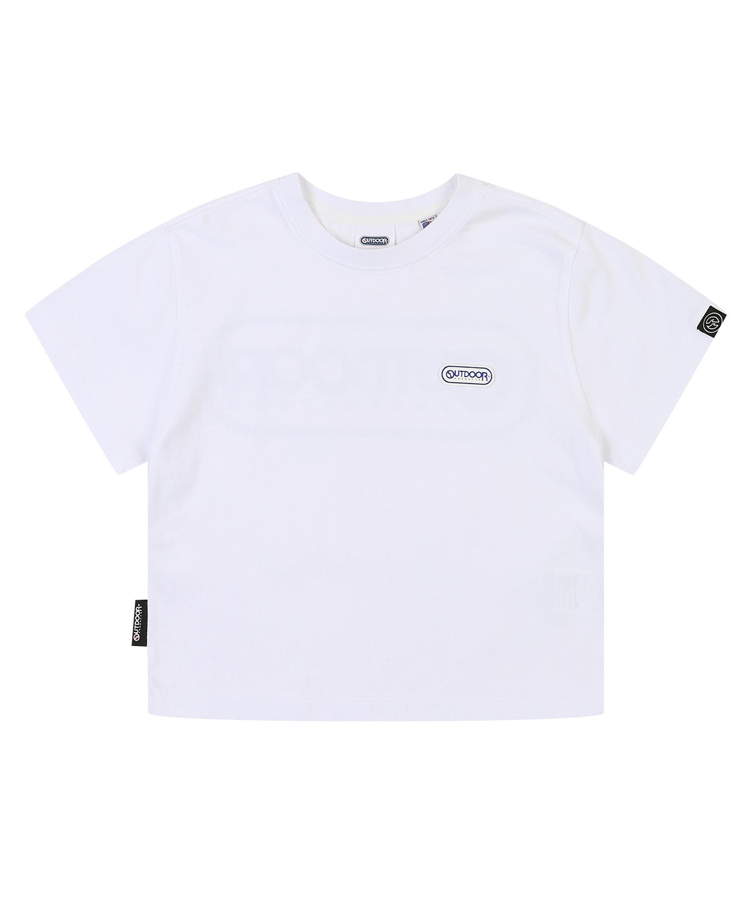 Outdoor Products Women S Small Logo Crop T-Shirt W Small Logo Crop T-Shirts White/M