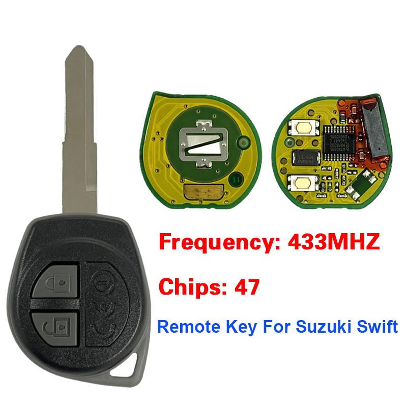 CN048030 2 Buttons Head Key For Suzuki Swift 433MHz PCF7961A / 47 Chip Remote Key 37145-71L20 37145-71L2 OEM PCB