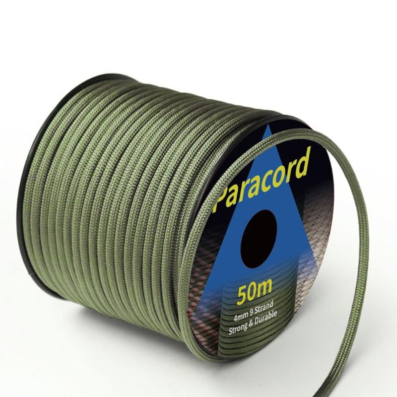 9 Cores 4mm Umbrellas Rope Replacement Outdoor Camping Tent Paracord Rope Windproof Thick Lanyard Braided Rope Enduring