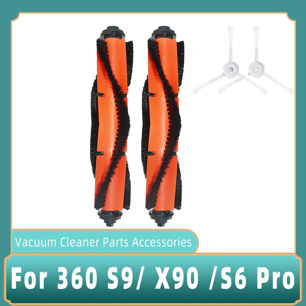 For 360 S9 S6 Pro X90 X95 Robotic Vacuum Cleaner HEPA Filter Roll Main Brush Side Brush Mop Cloth Rag  Spare Parts Accessories