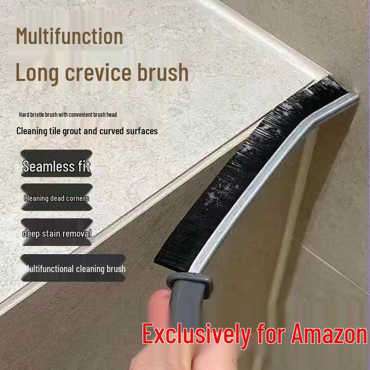 Multifunctional Household Cleaning Brush - Ideal for Bathroom, Sink, Faucet, Toilet, Bathtub, Kitchen Windows, and Crevices.