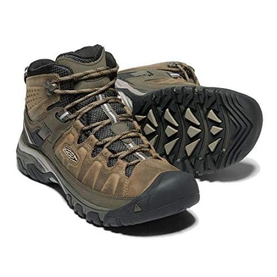 Keen TARGHEE III MID WP Targhee Three Mid Ideal for Mountaineering and Hiking Waterproof, Slip-Resistant, Cushioned, Breathable,