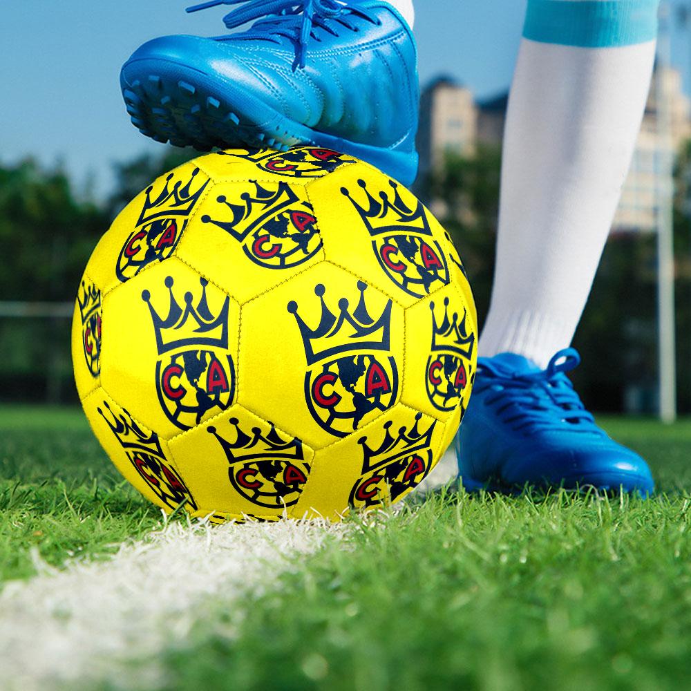 Club América football club Indoor Size 5 Soccer Ball Colorful Machine Stitched PVC Competition Ready Durable High-Bounce