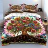 Colorful Tree Hippie Bohemian Decor Multiple Sizes Kid'S And Adults' Bedroom Exquisite 3Pc Bedding Set, Gift