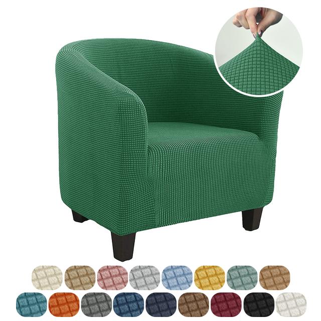 Club Bath Tub Armchairs Chair Cover Polar Fleece Single Sofa Covers Stretch Couch Slipcovers For Living Room Furniture Protector