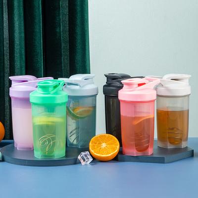 Tazza Shaker Proteica con Pallina Miscelatrice 500ml Shaker a Bocca Larga per Mescolare Facilmente Portatile