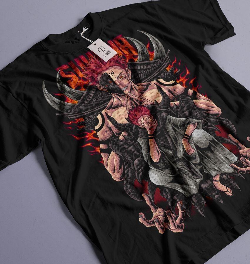 Ryomen Sukuna T-Shirt Jujustu Kaisen jujutsu kaisen Horror gift Shirt All Size