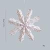 Schneeflocken-Ornament Knitterfestes Papierdesign Saisonale Feier Fensterdekoration Weihnachtsbaumschmuck