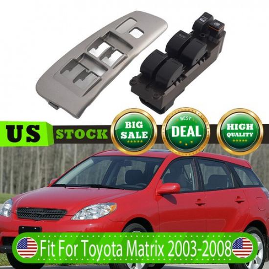 For Toyota Matrix 2003-2008 Master Driver Side Power Window Switch and Bezel Set