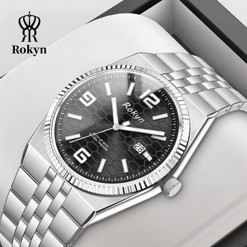 Luxury Men's Waterproof Quartz Watch with Calendar - Land Rover Style
