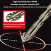 7pcs Drill Bit Suitable for Ceramic Glass Marble Concrete & Steel HeavyDuty Tipped Drill Bits with Hex Shank FourToothed for Dry Drilling Compatible
