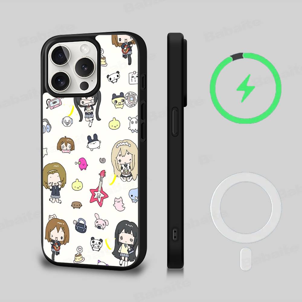 Anime K-ON Girls Cute For Magsafe Magnetic Phone Case For IPhone 17 16 Pro Max 15 Plus 14 13 12 11 Cover