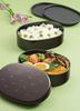 Miyamoto Sangyo Lunch Upper Container Lower Container Houndstooth Clean Coat Box, Tamuke, 210ml, 210ml, Wamon, Oval, Pattern,