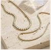 Women's Cubic Zirconia Tennis Necklace, Stainless Steel CZ Chain Crystal Choker Rhinestone Necklace, Luxury Wedding Women Gift
