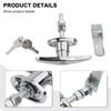 1pcs Garage Lock Door Handle With Keys Zinc Alloy Combination Door Lock Hardware Lock Mechanisms T Handle For Truck Garage Door