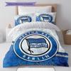 Hertha BSC Custom Name Pattern Bedding,Quilt Set Quilt Cover Pillowcase Home Birthday Gift(1 * Duvet Cover + 2 * Pillowcase, Without Core)