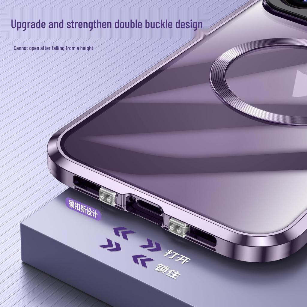 iPhone 15 Pro Max Magnetic Buckle Bracket Case, Compatible with iPhone 13/14