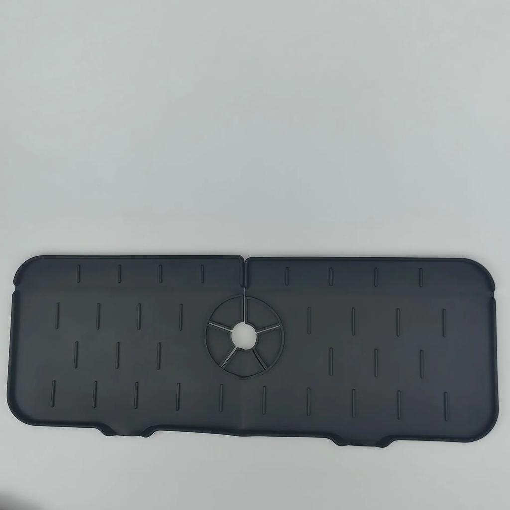 Silicone Kitchen Acceesories Kitchen Faucet Mat Dish Drainer Sink Shelf Bathroom Countertop Faucet Splash Guard Sponge Organizer