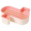 Hydroponic Cat Grass Planter Detachable Bottom Fine Filter Hole Double Layer Soilless Catnip Snack Growing Box