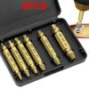 6pcs/Set Damaged Screw Extractor Drill Bit Extractor Drill Set Broken Speed Out Bolt Extractor Bolt Stud Remover Tool