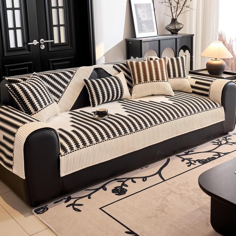 New Color Matching Sofa Cushion, Universal In All Seasons, High-End One-Piece Straight Row Non-Slip Seat Cushion, Sofa Cover