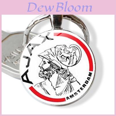 Elegant Modern Zinc Alloy Ajax Football Club Keychain Accessory For Bags And Keys