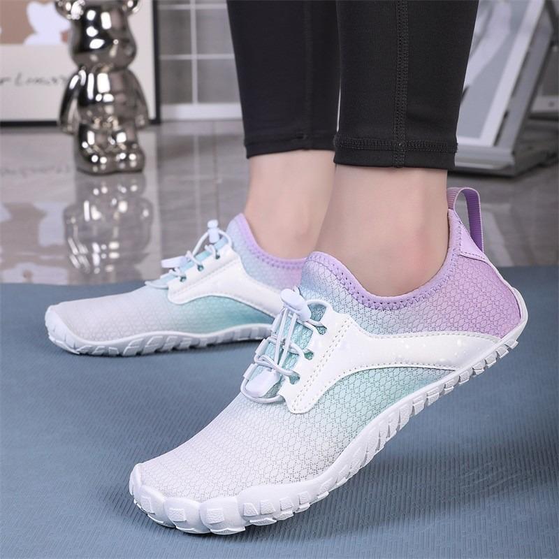 Indoor Fitness Shoes Men's and Women's Rope Shoes Silent Treadmill Shoes Gym Training Yoga Five-finger Sneakers