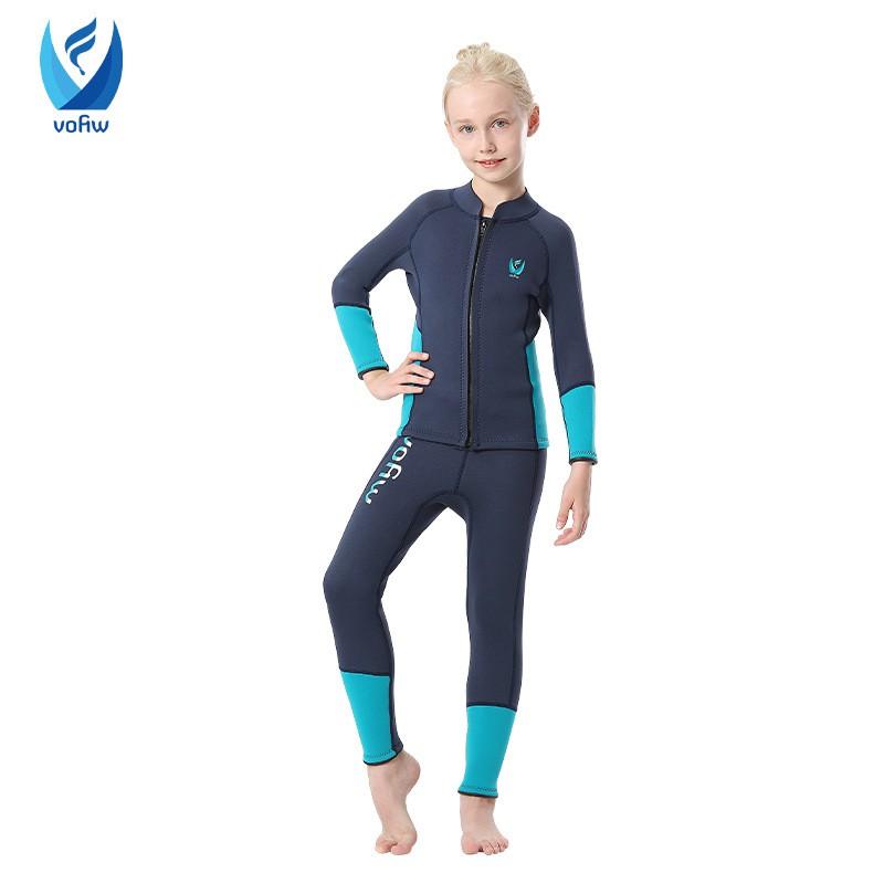 Kids Wetsuit Swimming Diving Warm Waterproof Neoprene Suit Unisex Child Size 4-16 Spring Use