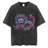 Japanese Anime Jujutsu Kaisen Men Women Oversized Washed T Shirt Streetwear Print Tshirt Casual Cotton Tee Loose Retro T-Shirt
