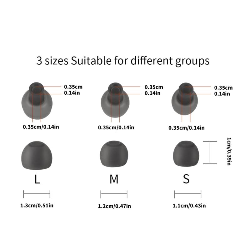 Replacement Ergonomic Silicone Earbud Covers Cushions Sweatproof Nonslip Design Enhancing Bass Suitable For Gym Running