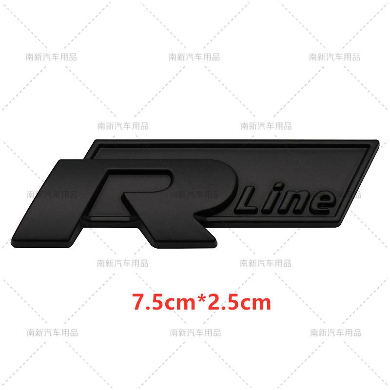 hsvrd1 2026 Hot For VOLKSWAGEN VW 3D Metal R Rline Emblem R line Badge Body Sticker For Volkswagen Golf Tiguan Touareg Polo GTI CC Pass