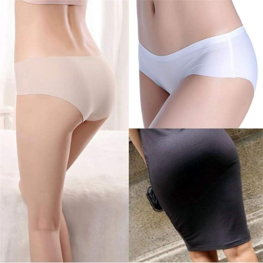 10 Pack Women's Seamless Panties Ice Silk Soft Multicolor
