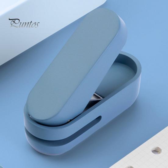 Mini Forapagina Manuale per Raccoglitore Portatile in Metallo Forapagina ad un Foro Preciso con Guscio in Plastica Regalo di Cancelleria per Insegnanti