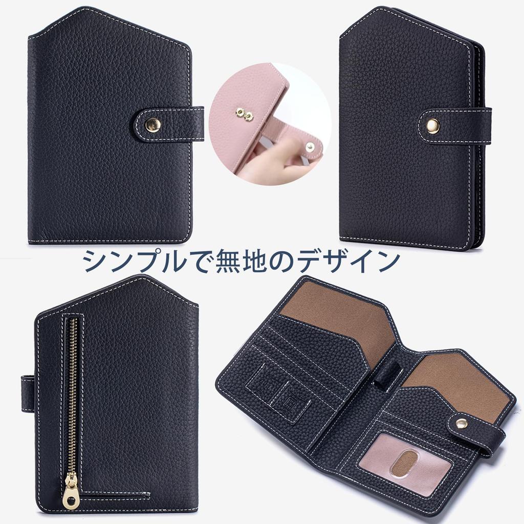Genuine Leather Passport Holds 2 Bifold Passport Wallet with Coin Lightweight and Includes Passport and Pen Card 5 Multifunctional Storage Perfect for