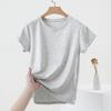 2025 Women's Slim-Fit Short-Sleeve Summer T-Shirt with Straight Shoulders and Round Neck