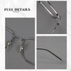 Pure Titanium Eyeglass Frames: Full & Semi-Rimless Styles for Men & Women, Acetate Options, Prescription Compatible for Myopia