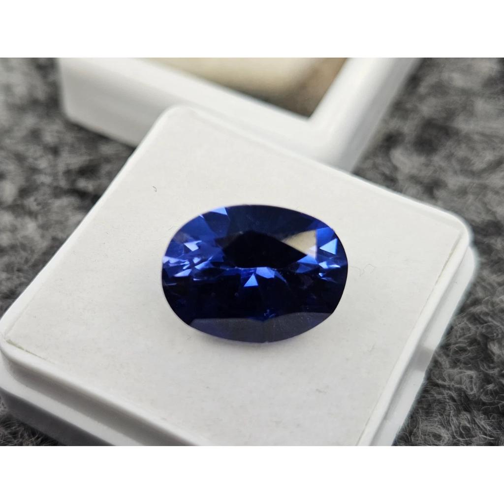 Certified Natural Blue Tanzanite Oval Cut 7-8 Ct Fabulous Loose Gemstone